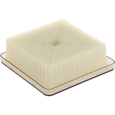 Afbeelding van Ibili Set uitsteekvormpjes vierkant/gegolfd 9 delig uit polyglas, wit, 40 x cm, stuks