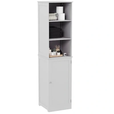 Afbeelding van Bath Vida Priano Badkamerkast Opbergkast Vloerstaande Tallboy Unit, Wit