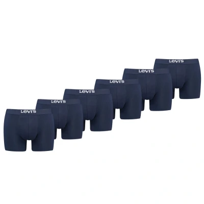 Afbeelding van 6 x Levi&#039;s Boxershort Solid Navy maat XXL
