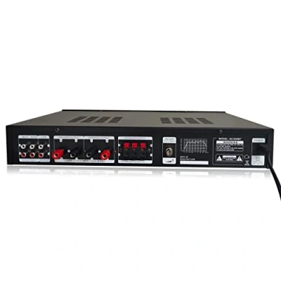 Afbeelding van Versterker HiFi Digitale USB Bluetooth Afstandsbediening Stereo 5 kanaals Microfoon Mini Fm Audio Metaal Power Voorversterker Ontvanger Muziekspeler Krachtversterker Volledige