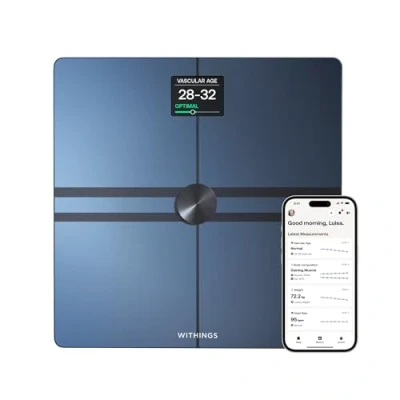 Afbeelding van Withings Body Comp Slimme wifi weegschaal met functie voor complete lichaamsanalyse, wit