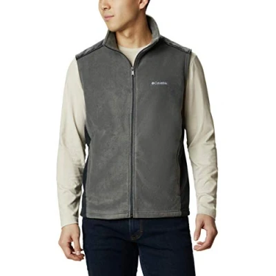 Afbeelding van Columbia Heren Maat Steens Mountain Vest, Grill/Zwart, 3X Tall, 3XL grote maten tall