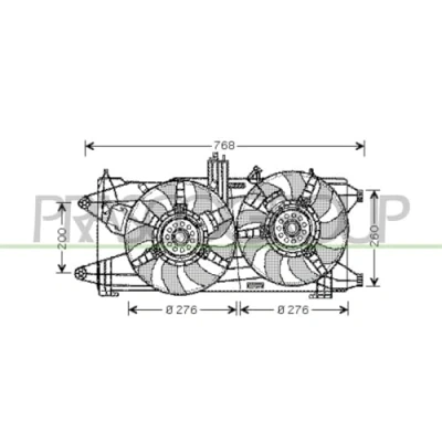 Afbeelding van Koelventilatorwiel PRASCO FT907F004