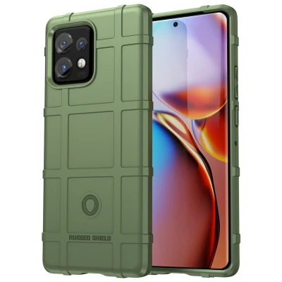 Afbeelding van Motorola Edge 40 Pro Hoesje Siliconen en TPU (zacht) iMoshion Softcase/Backcover Groen Telefoonhoesje Shockproof/Valbescherming