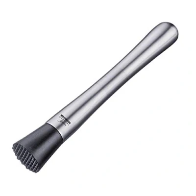Afbeelding van Westmark Caipirinha stamper, Monopol editie, lengte: 21 cm, roestvrij staal/kunststof, Sol, zilver/zwart, 62793360