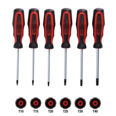 Afbeelding van KS Tools Torx schroevendraaier set (6 stuks TX T10 T40)