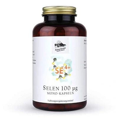 Afbeelding van KRÄUTERHANDEL SANKT ANTON selenium capsules 100 µg zuiver hoge dosering vitamine E Duitse premium kwaliteit (180 capsules)
