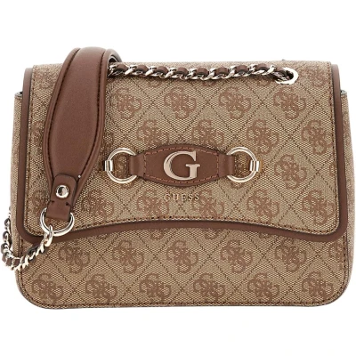 Afbeelding van Guess IZZY Handtas, Dames, Maat: One Size, Latte logo/brown