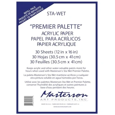 Afbeelding van MASTERSON ART PRODUCTS Palette Seal Acryl Film Refill voor 100, Wit