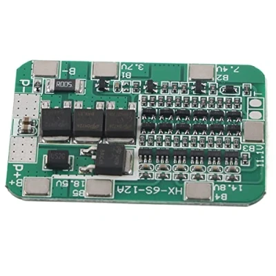 Afbeelding van 6S 22V/24V li ioncel BMS PCB batterijbeschermingsbord 15A lithiumbatterijbeschermingsbord voor 6 serie 3.7V 18650