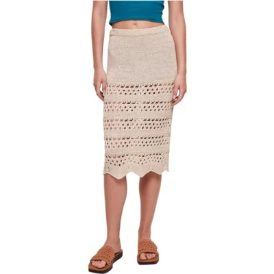 Afbeelding van Urban Classics 3/4 Crochet Kokerrok, Dames, Maat: 4XL, Softseagrass