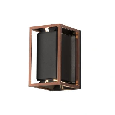 Afbeelding van Konstsmide Vale 423 759 Buitenlamp (wand) LED GU10 14 W Zwart, Koper