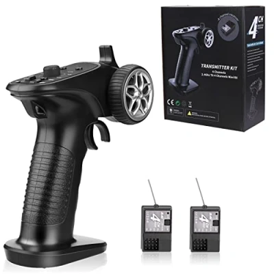 Afbeelding van HTLNUZD 4H TX 4CH 2.4GHz RC Radio Systeem Zender met Controller Ontvanger Afstandsbediening voor Auto Boot Tank
