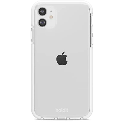 Afbeelding van Holdit Transparant Hoesje Compatibel met iPhone 11/Xr (6,1&quot;) Doorzichtige Schokbestendige Bumper Case TPU Clear Wit