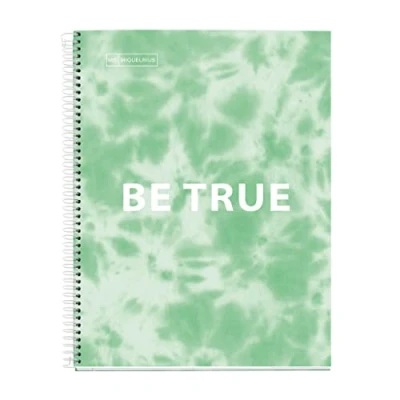 Afbeelding van MIQUELRIUS Anti virus notitieboek hardcover, antibacterieel, A4, 4 gekleurde strepen, 120 vellen horizontale lijnen, gaten, munt