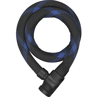Afbeelding van Kabelslot Abus Type 7200 Lengte 110 Centimeter Ivera Steel O Flex Zwart+Houder