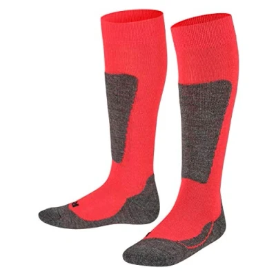 Afbeelding van Falke Active SKI Kneehigh Anatomical Plush SOLE Kniekousen voor kinderen, Maat: 23 26, Fire