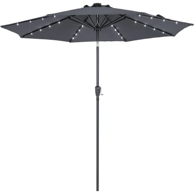 Afbeelding van Kingsleeve Parasol LED verlichting 300 cm Solar Antraciet