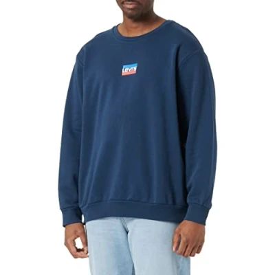 Afbeelding van Levi&#039;s Standard Graphic CREW Sweater, Heren, Maat: XL, Dress blues