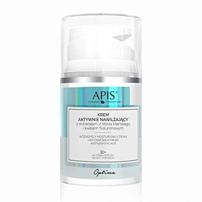 Afbeelding van apis optima, actieve hydraterende crème met Dode Zee mineralen en hyaluronzuur, dag nacht 30+, 50ml