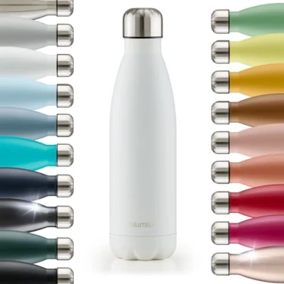Afbeelding van Blumtal Thermosfles Met dubbele wand Thermosbeker Koffie, Thee en Koele dranken Travel Mug 750ml Wit