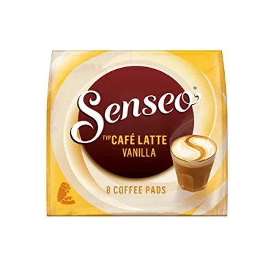 Afbeelding van Senseo pads Café Latte Vanilla, 80 koffiepads, 10 stuks per verpakking, x 8 drankjes
