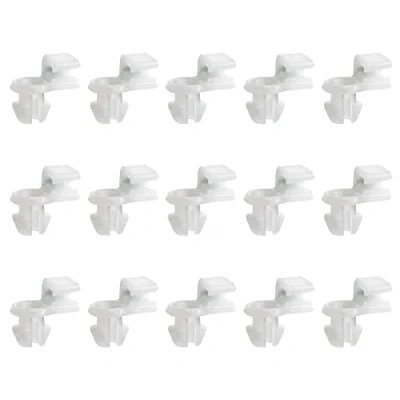 Afbeelding van 15 Stks Deurslot Staaf Clips Retainer Bevestigingsmiddelen Algemene Trim Wit Plastic Moulding voor Universele Auto