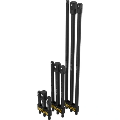 Afbeelding van LEXIVON 9 delige dopsleuteladapterset 3&quot;, 6&quot; en 12&quot; verlengbits met houder 1/4&quot;, 3/8&quot; 1/2&quot; aandrijving, pas uw boormachine aan tot slagmoersleutel hoog koppel (LX 106)