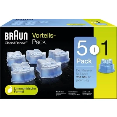 Afbeelding van Braun Clean &amp; Renew Scheerkopreiniger CCR5 5 + 1 stuks