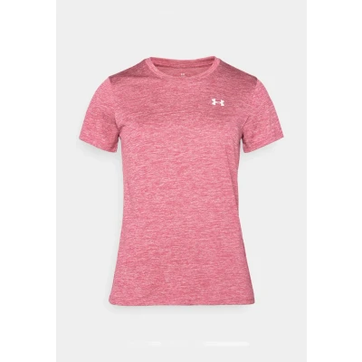 Afbeelding van Under Armour Twist Sport Tshirt, Dames, Maat: XL, Fuchsia dusk/white