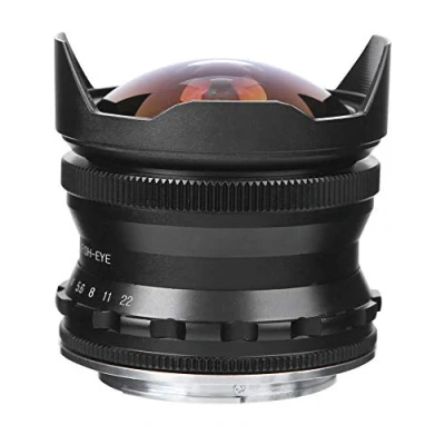 Afbeelding van voor Z Mount Lens, CC Mil7528N 7.5mm f/2.8 Groothoek Fisheye Mirrorless Camera Lens met Zonnekap Z6 Z7 Z50 Camera(Zwart)