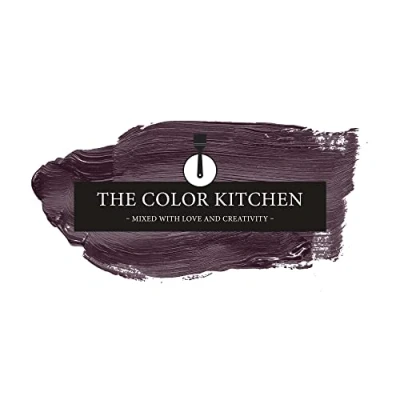 Afbeelding van The Color Kitchen TCK2007 Krachtige muurverf, schilderverf voor kleurrijke ruimtes, matte binnenverf in paars, 2,5 l dekkende verf