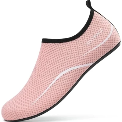 Afbeelding van Sixspace Waterschoenen voor dames en heren, waterschoenen, strandschoenen, sneldrogend, slip on, ademende zwemschoenen, surfschoenen strand, zwembad, surfen, yoga