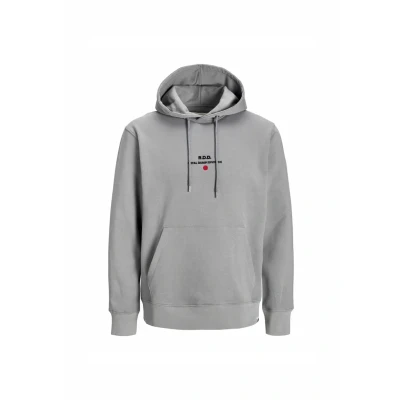 Afbeelding van R.D.D. Royal Denim Division Gedruckt Hoodie, Heren, Maat: Large, Frost gray