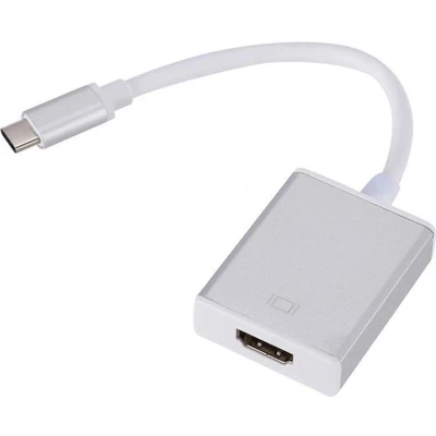 Afbeelding van USB C naar HDMI Adapter 1080p Hub HD kwaliteit Zilver