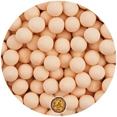 Afbeelding van EinsSein 0,35kg Crispy Bruidsuiker chocolade ballen large abrikoos bruiloft chocoladebollen choco choups omhuld confetti rokante koekjes candy bar candybar geboorte communie geschenken