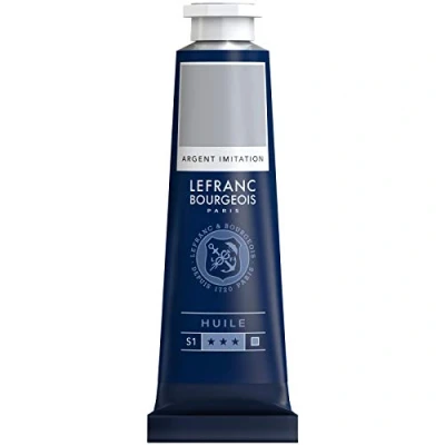 Afbeelding van Lefranc Bourgeois 810048 Fijne olieverf, gladde en sterk gepigmenteerde lichtecht, verouderingsbestendig 40ml Tube, Silver