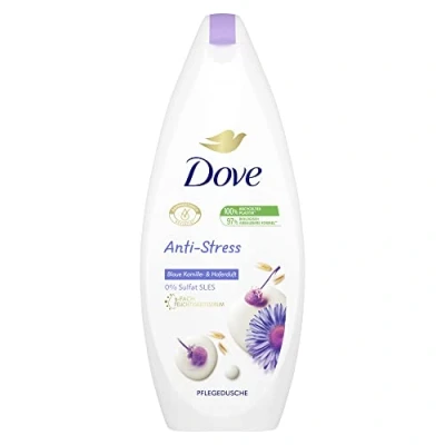 Afbeelding van Dove Douchegel Anti stress douchebad met 3 voudig vochtcomplex voor gestreste en droge huid 250 ml 1 stuk