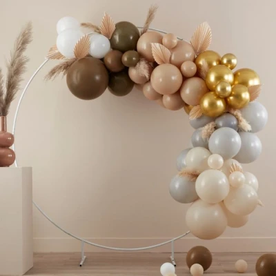 Afbeelding van Ballonboog DIY bruin taupe nude per kit