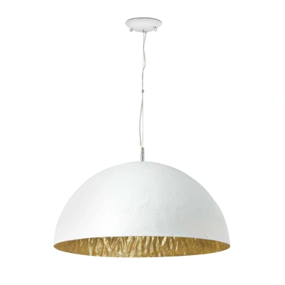 Afbeelding van Faro Lighting Magma 3 Light Dome Plafond Hanger Wit, Goud, E27