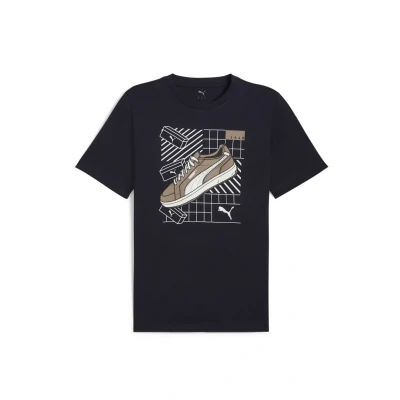 Afbeelding van Puma Graphics TEE Tshirt print, Heren, Maat: Large, New navy