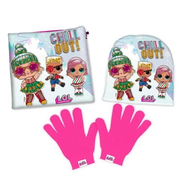 Afbeelding van LOL Surprise Muts met col en handschoenen 8054708167550