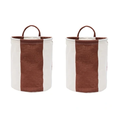 Afbeelding van OYOY Kara opbergmand small 22xØ18 cm 2 pack Nutmeg