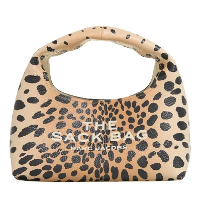 Afbeelding van Marc Jacobs dames The Sack Cheetah handtas van leer met uitneembaar etui