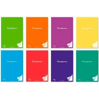 Afbeelding van Notitieboekje Pacsa Multicolour 4 mm Gedrukt raster A4 90 g/m² 48 Lakens (6 Stuks)
