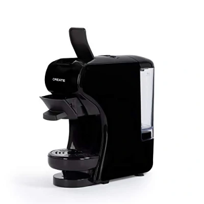 Afbeelding van CREATE Koffiecupmachine Capsule koffiezetapparaat Nespresso, Dolce Gusto 1450W Zwart POTTS Koffiemachine