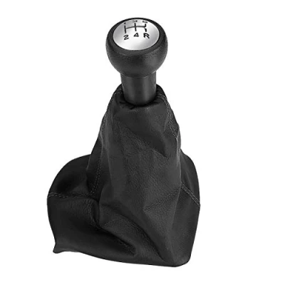 Afbeelding van Manopola Pomello Cambio, Fydun Leva Cambio Automatico 5 Marce Velocità in Pelle per 207/307 / 406