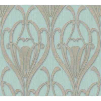 Afbeelding van AS Creation Mata Hari 38091 2 380912 Blauw / Groen Bruin