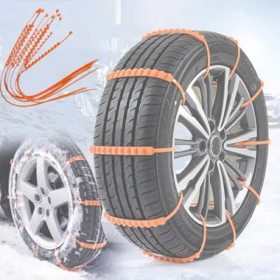 Afbeelding van 10 STKS Auto Sneeuwkettingen, Draagbare Universele Emergency Anti Skid Band Nylon Kettingen