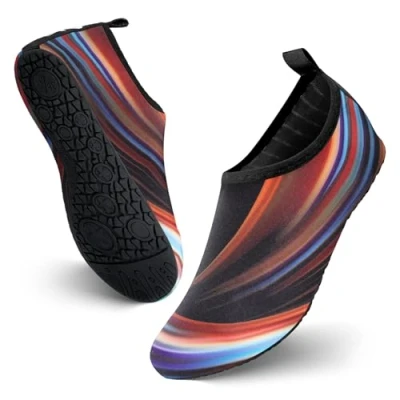 Afbeelding van JOTO Waterschoenen voor dames, heren en kinderen, uniseks, badschoenen, strandschoenen, sneldrogend, aquaschoenen, zwemschoenen, surfschoenen, blotevoetenschoenen